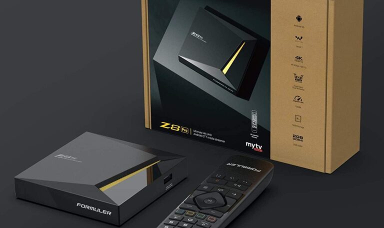 Modern IPTV box setup in living room. - Formuler Z8 - IPTV Box - IPTV Quebec - IPTV CANADA - ca